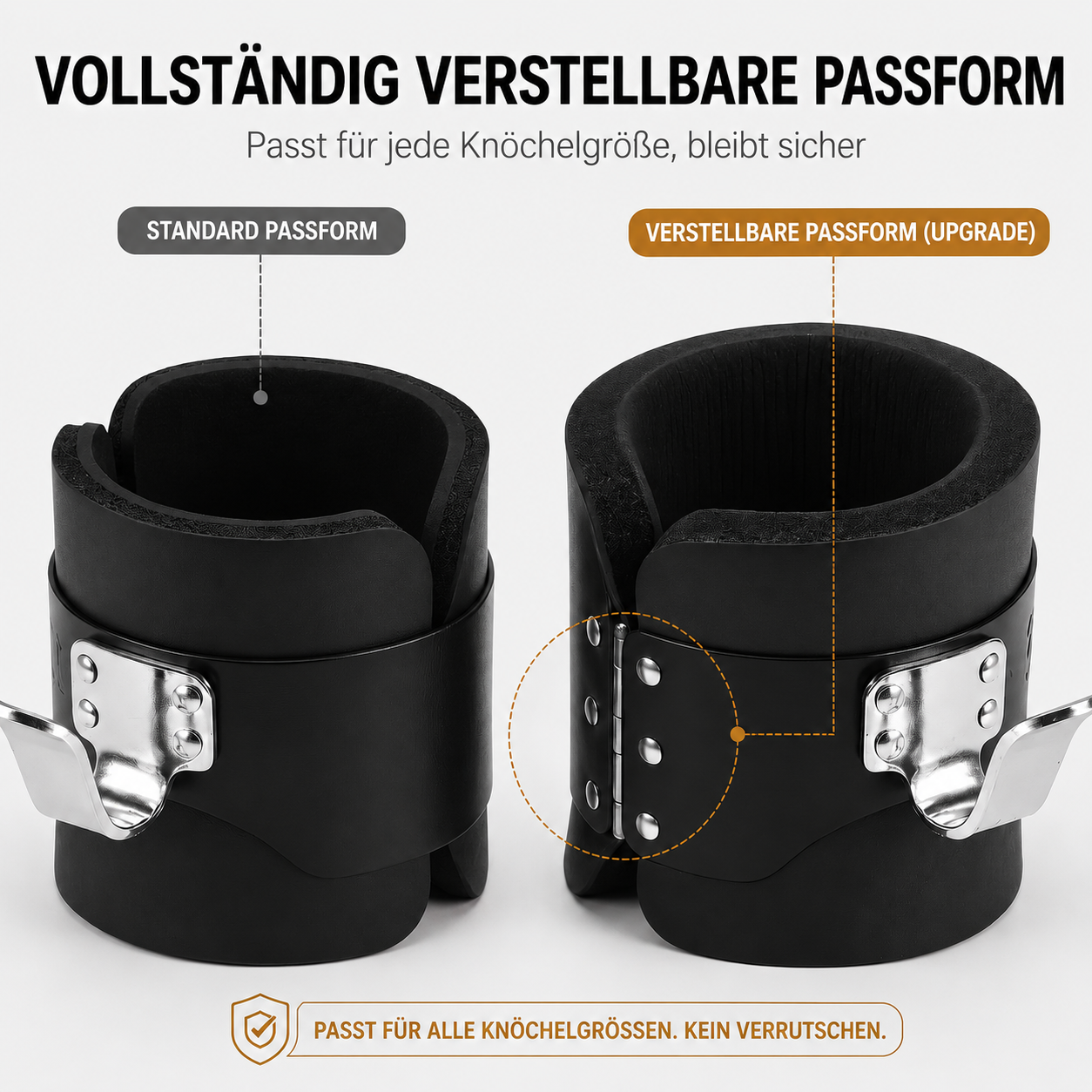 Vollständig anpassbare Passform